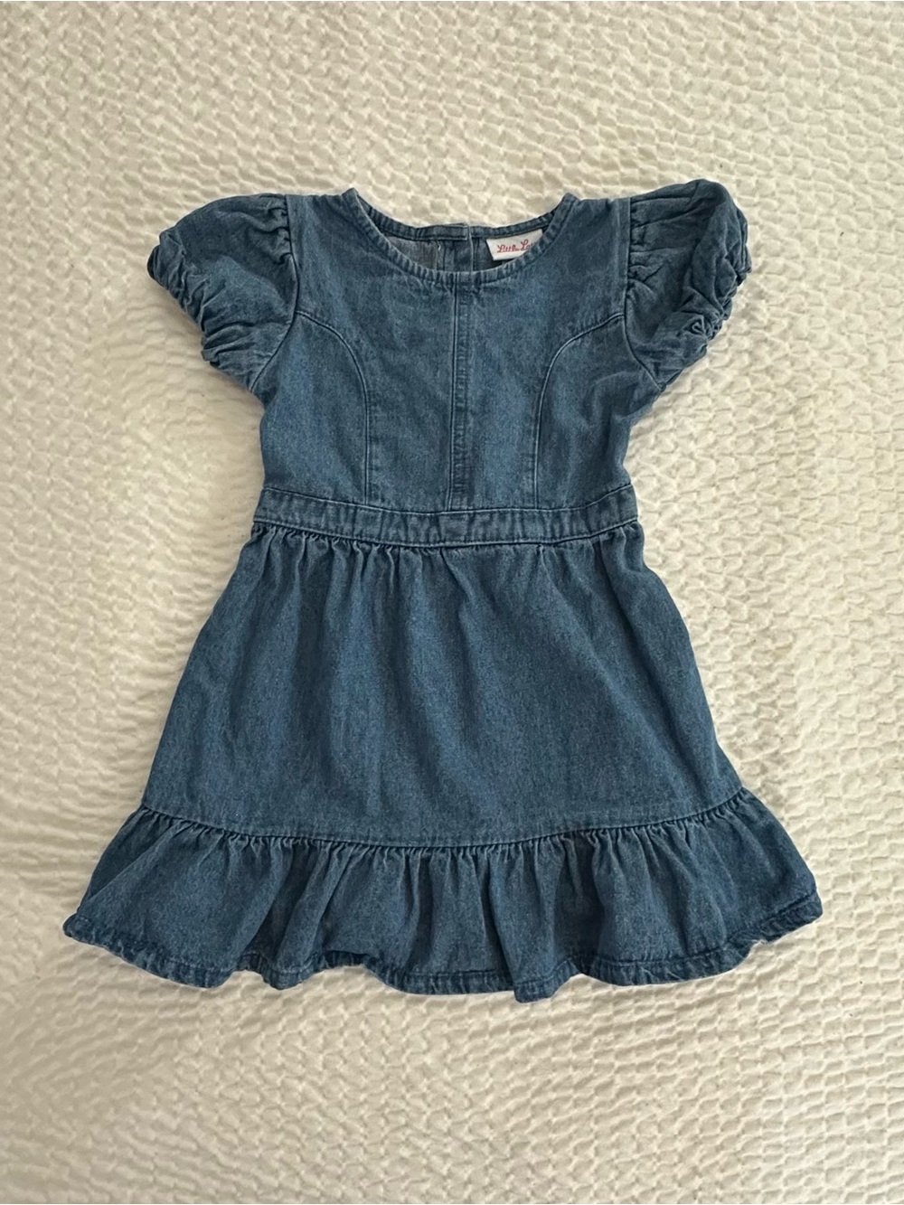 Toddler Girl Denim Ruffle Dress